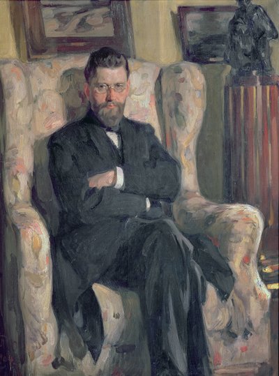 Ritratto del collezionista Alexei A. Bakhrushin, 1904 da Osip Emmanuilovich Braz